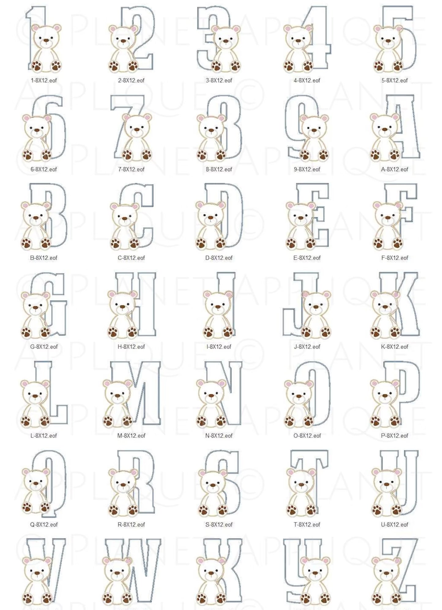 MONOGRAM TEDDY BEAR