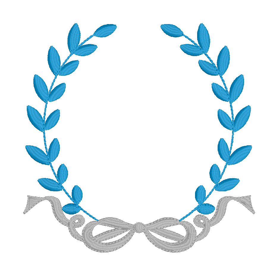 MONOGRAM FRAME - LAUREL WREATH