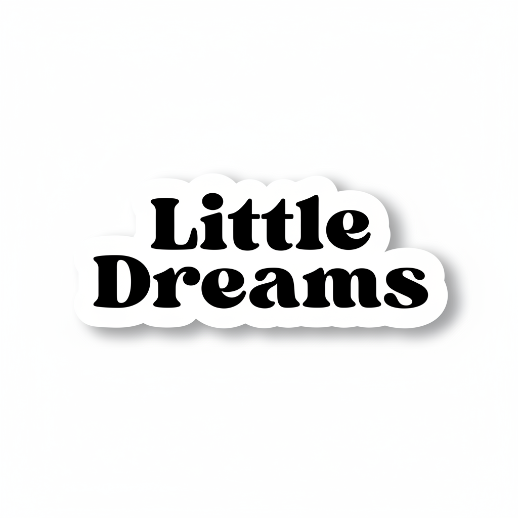 Little Dreams Sticker Sin Outline