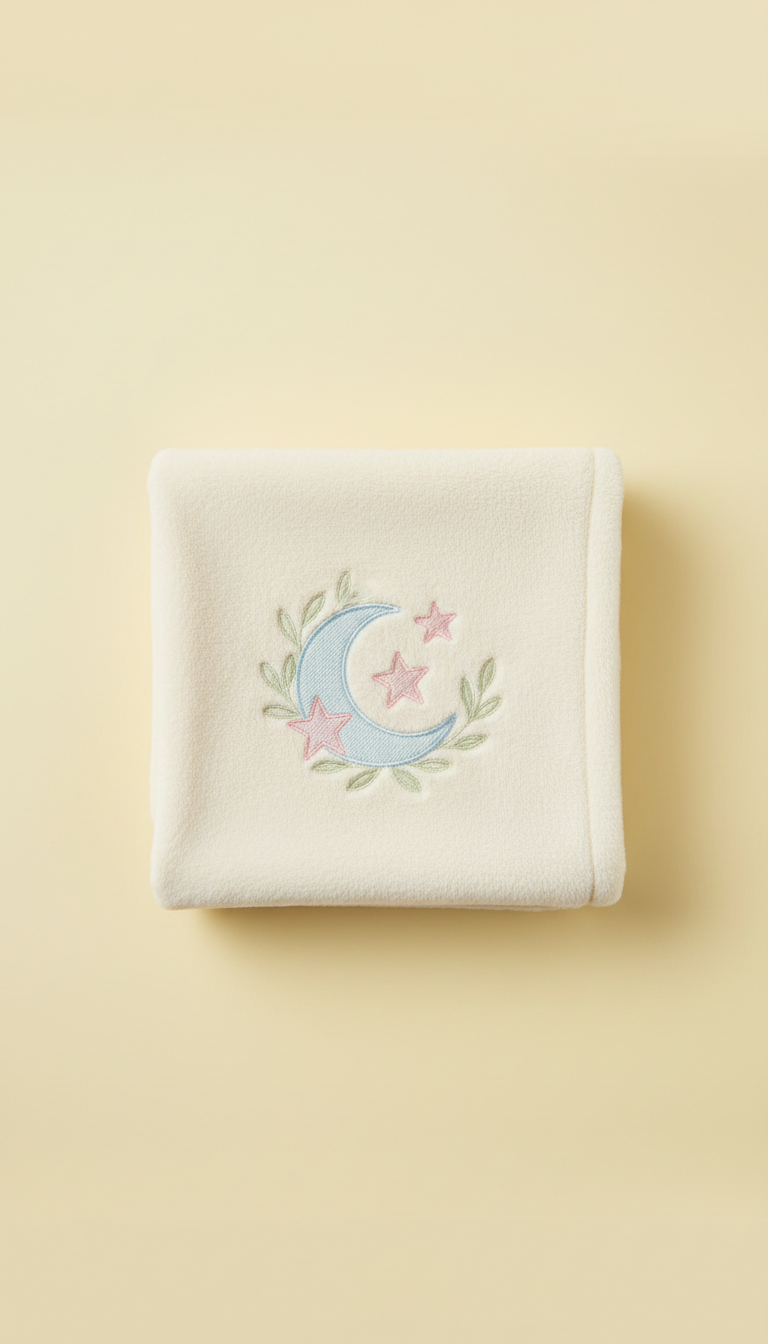 Personalized Linen Baby Blanket