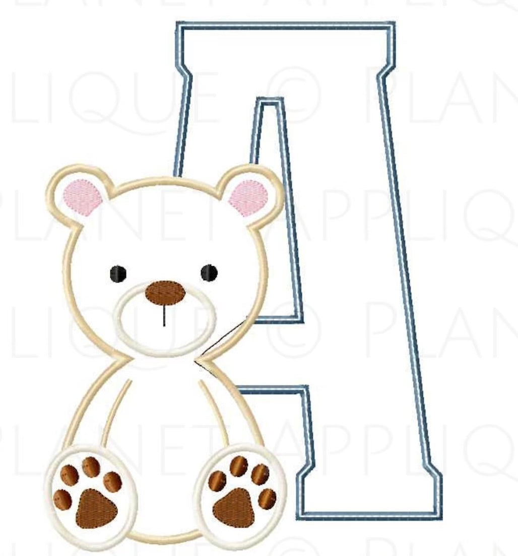 TEDDY BEAR MONOGRAM