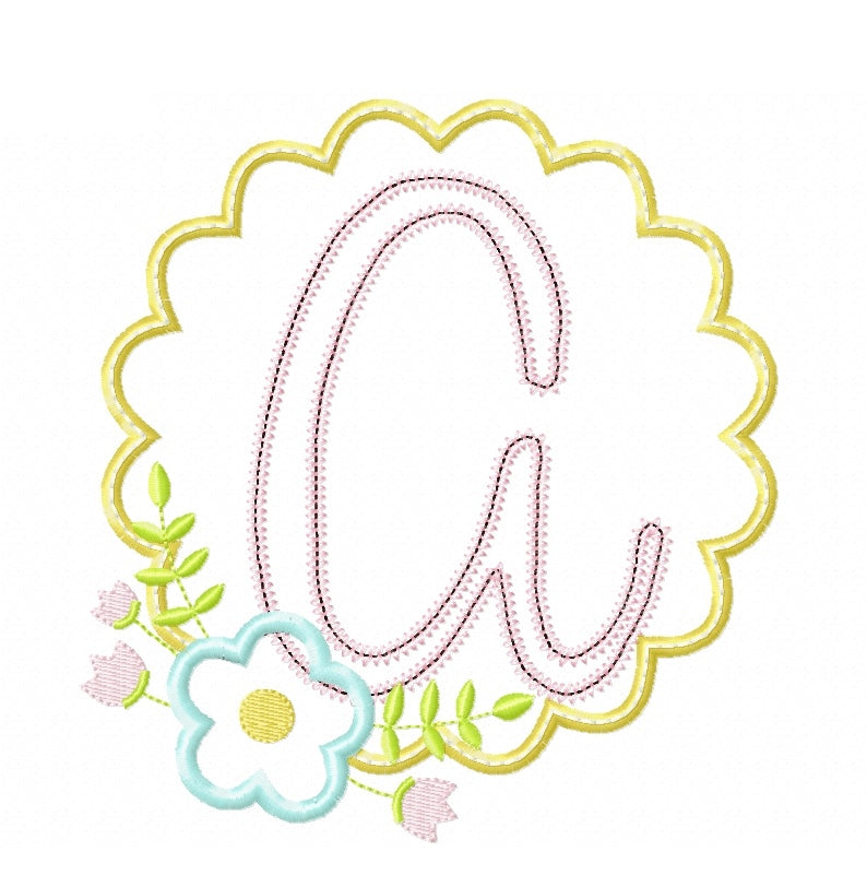 SPRING SCALLOP MONOGRAM