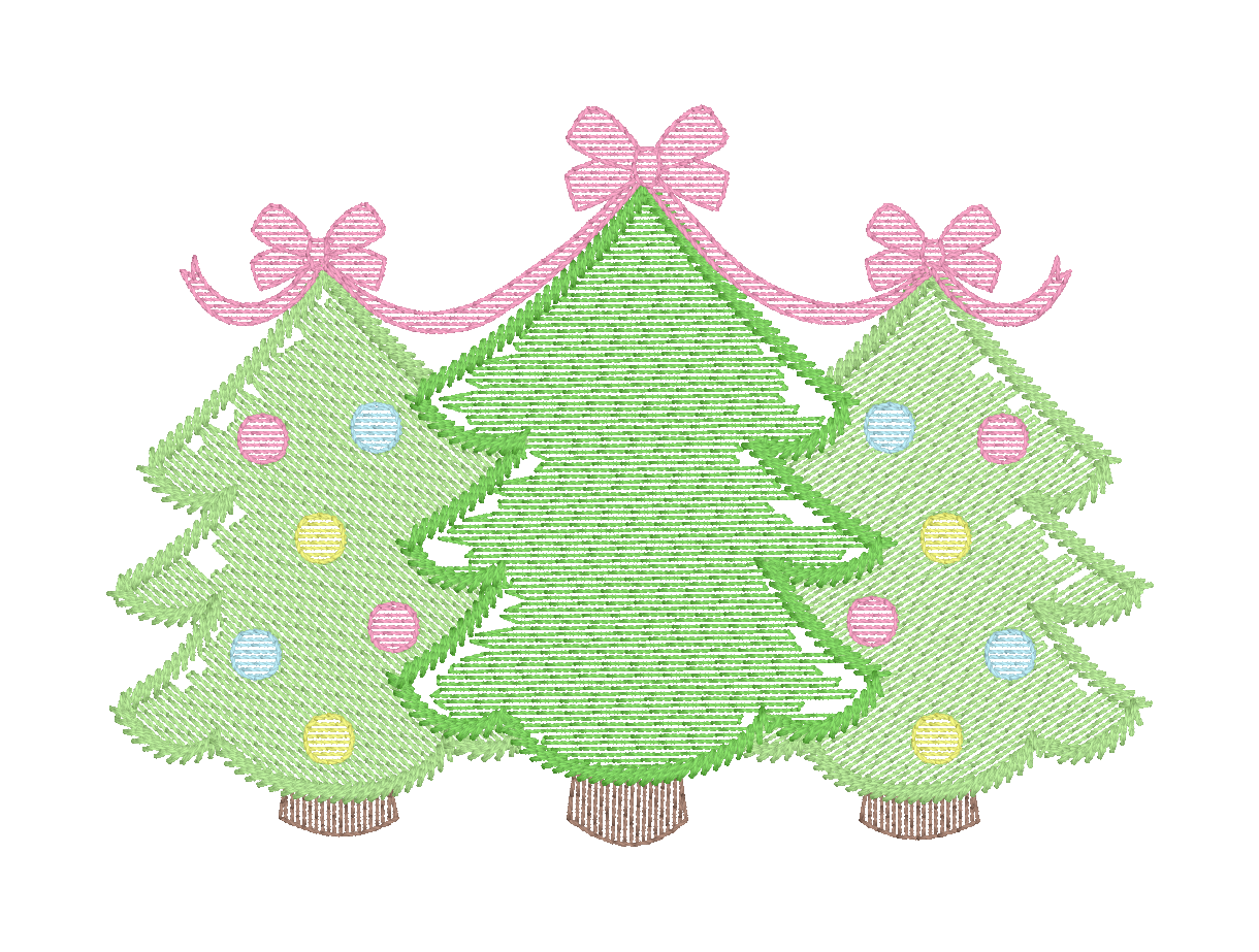 CHRISTMAS TREE WITH BOW