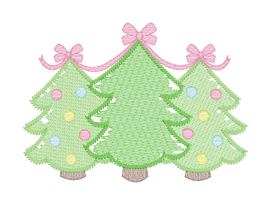 CHRISTMAS TREE WITH BOW