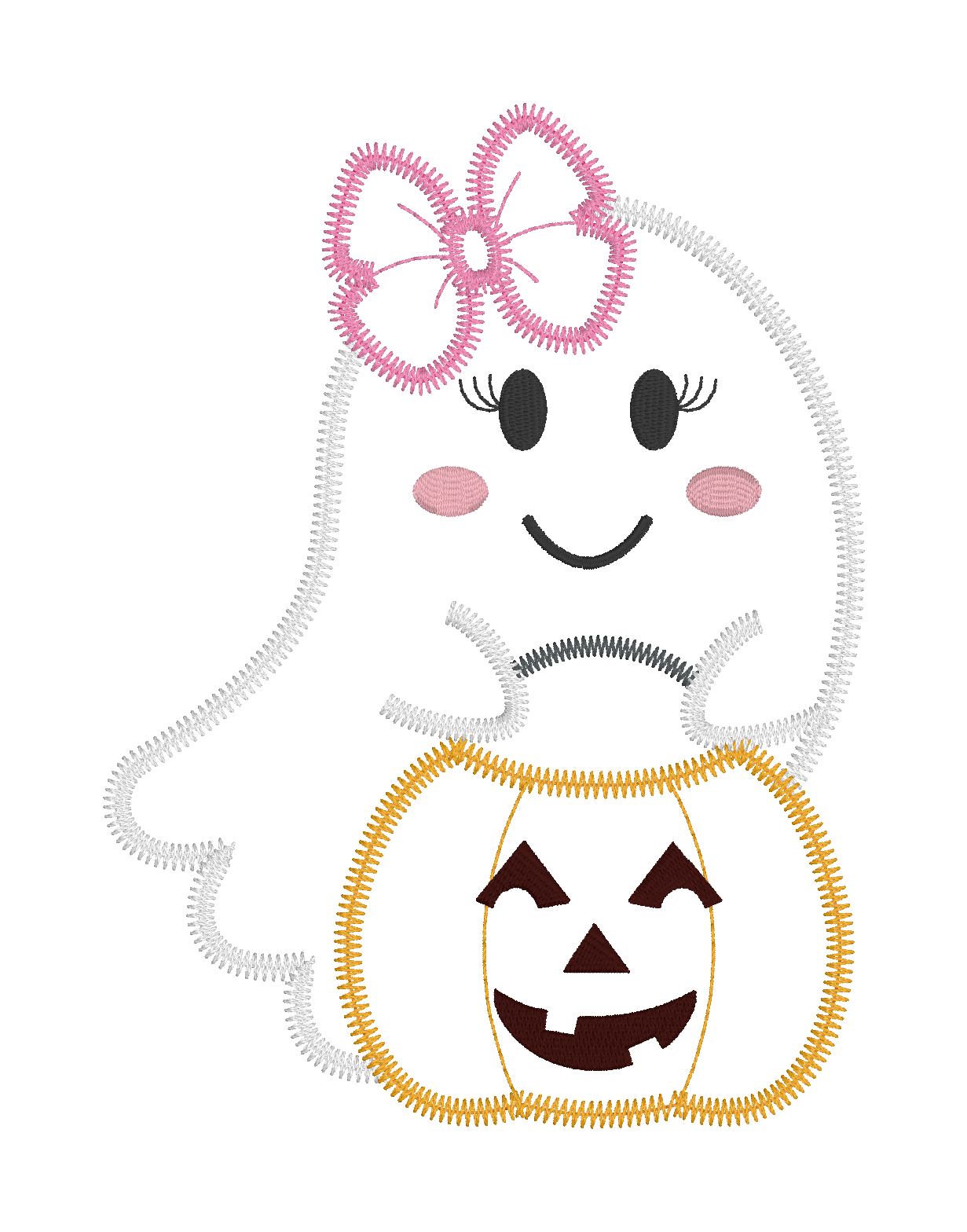 GIRL TRICK OR TREAT GHOST